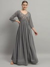 IN Alia Cut Heavy Work Georgette Party Wear Gown Wholesale Price In Surat